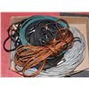 Image 1 : LOT OF BAND CABLES INCL GUITAR AMP CABLES, MIC