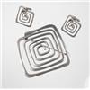 Image 1 : Ed Wiener Spiral brooch and earrings