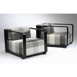Giuseppe Terragni Monza lounge chairs, pair