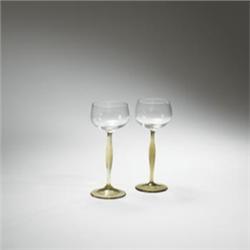 Peter Behrens wine glasses, pair