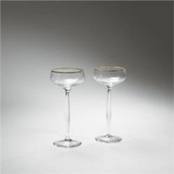 Peter Behrens champagne glasses, pair
