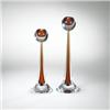 Image 1 : Antonio Da Ros Sommerso candlesticks, pair