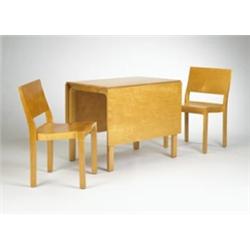 Alvar Aalto dining table and chairs