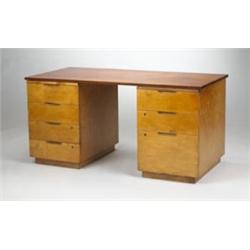 Alvar Aalto double pedestal desk
