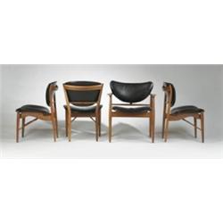 Finn Juhl dining chairs, set of eight