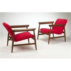 Finn Juhl lounge chairs, pair