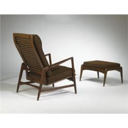 Selig lounge chair and ottoman