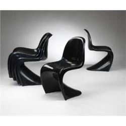 Verner Panton VP chairs, set of eight