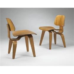 Charles and Ray Eames DCW, pair