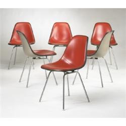Charles and Ray Eames LKR, set of six