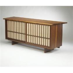 George Nakashima Double Sliding Door Cabinet
