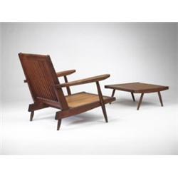 George Nakashima Slat-back armchair with ott