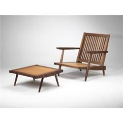 George Nakashima Slat-back armchair with ott