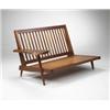 Image 1 : George Nakashima Slat-back slab arm settee