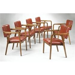 George Nelson armchairs, set of six