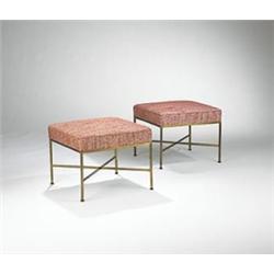 Paul McCobb stools, pair