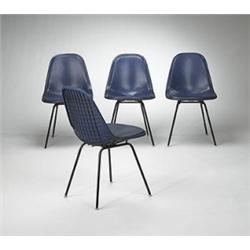 Charles and Ray Eames DKR chairs, set of fou