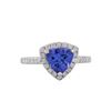 Image 2 : 14KT White Gold 1.79ct Tanzanite and Diamond Ring