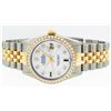 Image 8 : Rolex Mens Two Tone 14KT Yellow Gold Emerald and Diamond Datejust Wristwatch