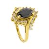 Image 4 : 14KT Yellow Gold 2.11ctw Black Diamond Ring
