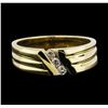 Image 2 : 14KT Yellow Gold 0.15ctw Diamond Ring