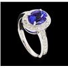 Image 4 : 14KT White Gold 1.76ct Tanzanite and Diamond Ring