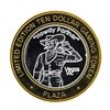Image 1 : .999 Silver Plaza Las Vegas, NV $10 Casino Limited Edition Gaming Token