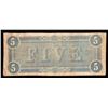Image 2 : 1864 $5 The Confederate States of America Note