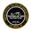 Image 1 : .999 Fine Silver Mandalay Bay Resort & Casino Las Vegas, NV $10 Limited Casino T