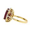 Image 3 : 14KT Yellow Gold 9.74ct Ruby and Diamond Ring