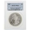 Image 1 : 1887 $1 Morgan Silver Dollar Coin PCGS MS63