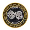 Image 2 : .999 Fine Silver Gold Coast Las Vegas $10 Casino Limted Edition Gaming Token