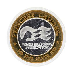 .999 Silver HSP Princess Cruises Casino Gaming Token Limited Edition