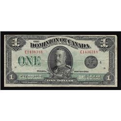 1923 $1 Dominion of Canada Bank Note