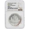 Image 1 : 1990 Poland 100 Zlotch Solidarity 10th Anniversary Silver Coin NGC MS65