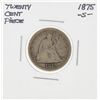 Image 1 : 1875-S Twenty Cent Piece Seated Liberty Silver Coin