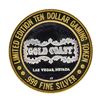 Image 1 : .999 Fine Silver Gold Coast Las Vegas $10 Casino Limted Edition Gaming Token