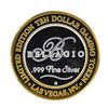Image 1 : .999 Silver Bellagio Las Vegas, NV $10 Casino Limited Edition Gaming Token