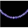 Image 2 : 14KT Yellow Gold Tanzanite Bead Necklace