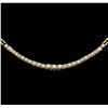 Image 2 : 14KT Yellow Gold 2.85ctw Diamond Necklace