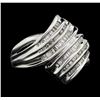Image 1 : 10KT White Gold 0.50ctw Diamond Ring