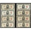 Image 2 : Lot of (8) 1953B $5 Legal Tender Notes