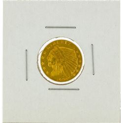 1908 $2 1/2 Indian Head Quarter Eagle Gold Coin