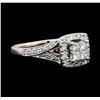 Image 1 : 14KT White Gold 0.50ctw Diamond Ring