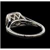 Image 3 : 14KT White Gold 0.50ctw Diamond Ring