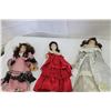 Image 1 : THREE PORCELAIN COLLECTIBLE DOLLS