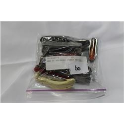 BAG OF ASSORTED POCKET KNIVES