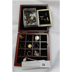 LOT OF RINGS AND CUFF LINKS
