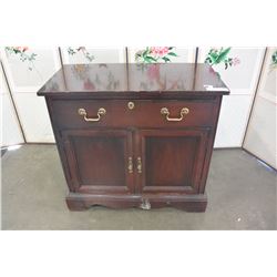ROLLING MAHOGANY CUPBOARD