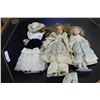 Image 1 : THREE COLLECTIBLE PORCELAIN DOLLS